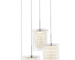 Lot 030   2 Bid(s)
STILL IN BOX Crystal Cube 17-Watt 4 Light Chrome Modern LED Pendant Light