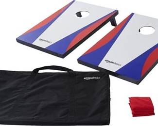 Lot 065   24 Bid(s)
Still in box Wooden Cornhole Outdoor Lawn Game Set, Red White & Blue