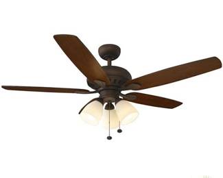 Lot 038   12 Bid(s)
Still in box Hampton Bay Rockport 52 in. LED Oil Rubbed Bronze Ceiling Fan