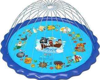 Lot 077   0 Bid(s)
STILL IN BOX Splash Pad Mat, Sprinkler Water Inflatable Pool, Pirate Mat -76"