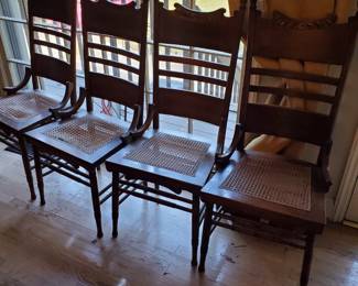Antique Oak Dining Chairs
