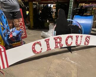 Circus entrance sign