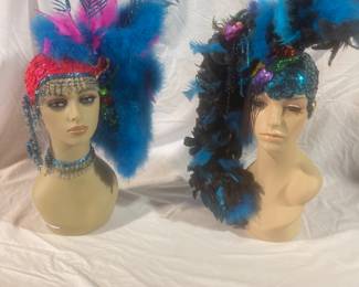 Large assortment of Vegas Dancer heads - various birds: Flamingo, Parrot, Peacock…simply stunning! Sold as a pair only…you can choose your selection