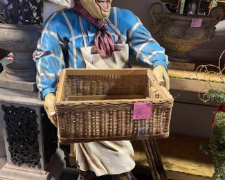 Larger than life baker man resin - perfect for display at a bakery!