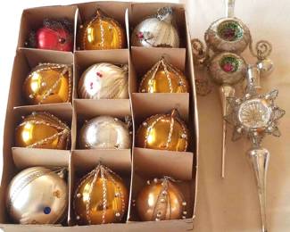 Antique German Wired Ornaments