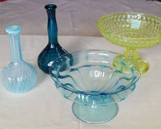 Barber Bottles, Uranium Glass