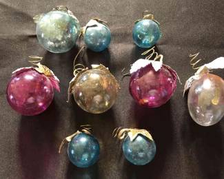 Blown Glass Foil Leaves