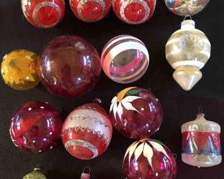 Rare Vintage Unsilvered Ornaments