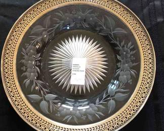 Hawkes Crystal Watson Sterling Plate