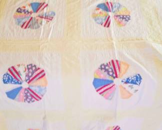 Antique Multicolor Plate Quote With Wear Hand Peaced And Hand Stitched