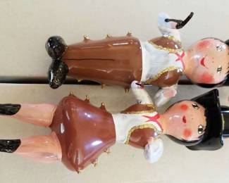 Di Carlini Italian Blown Glass Cowgirl Cowboy