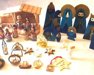 Mid Century Mexican Mini Nativity Scenes
