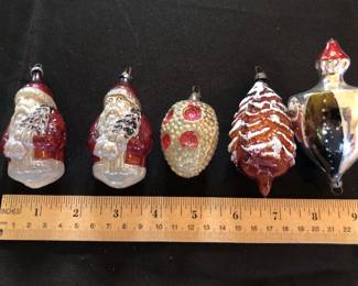 Rare Antique German Santas Ornaments,