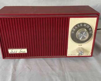 Vintage Radio Old General Electric Radio Model T129, 1950s 1960s Retro Home Decor, Vintage Radio 