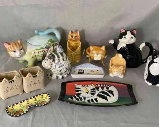 Ceramic Cat Lot