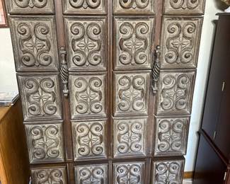 Spanish vintage mid-century wardrobe cabinet