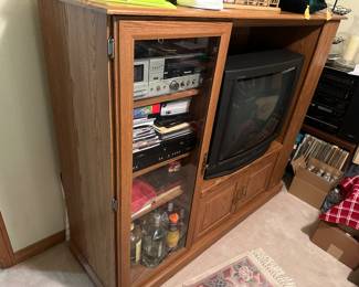 TV cabinet stereo equipment
