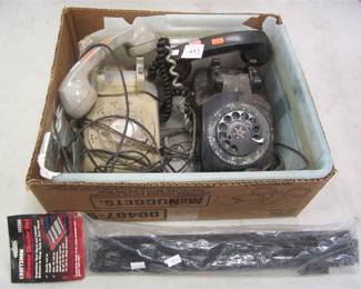 VINTAGE DIAL PHONES.  NEEDS CLEANED