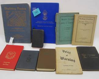 COLLECTION OF BOOKS INCLUDING: 1941 SHIPFITTING FROM PUGET SOUND NAVY YARD, ROYAL HIGHLAN FUSILIERS, MORMON BOOKS,