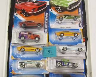 TEN HOT WHEELS VEHICLES UNOPENED 