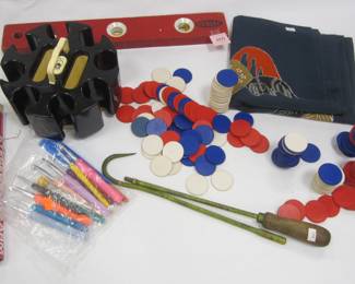 PAPER POKER CHIPS, LEVEL, GAFF GOOK,