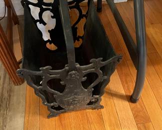 Cast iron magazine rack 