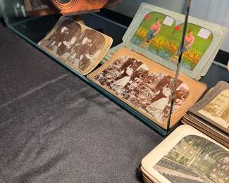 Stereo scope viewer and cards 