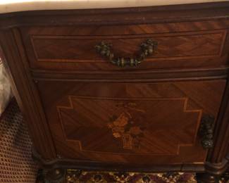 Marble top side table