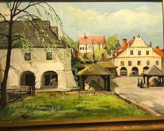 One of several pieces of original decorative art