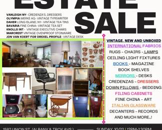 Estate Sale Sun 1022 SM