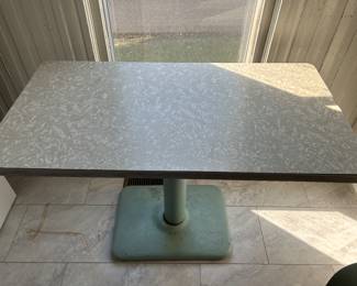 Vintage Formica table with metal base