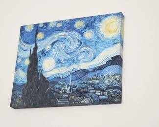Starry Night By Vincent Van Gogh Stretched Canvas Print