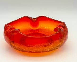 Heavy Crackle Glass Dish-UV Reactive