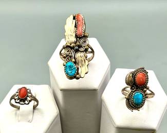 (3) Rings Feat. Sterling Silver