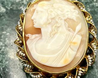 Vintage Cameo Brooch