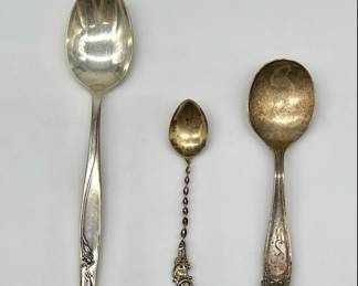 (3) Sterling Silver Spoons Incl. Stieff & Gorham