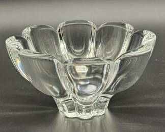 Mikasa Crystal Flower Dish
