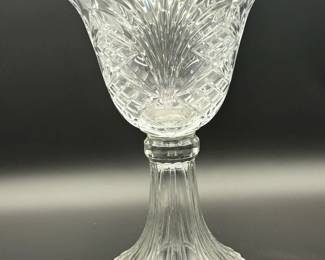 Huge 14” Imperial Crystal Compote Dish