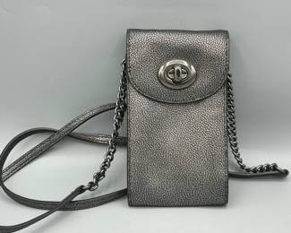 Metallic Coach Crossbody Bag