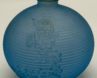 Avon Gift Collection Frosted Glass Bud Vase