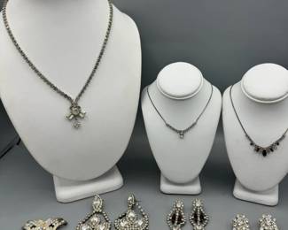 Vintage Rhinestone Jewelry Lot