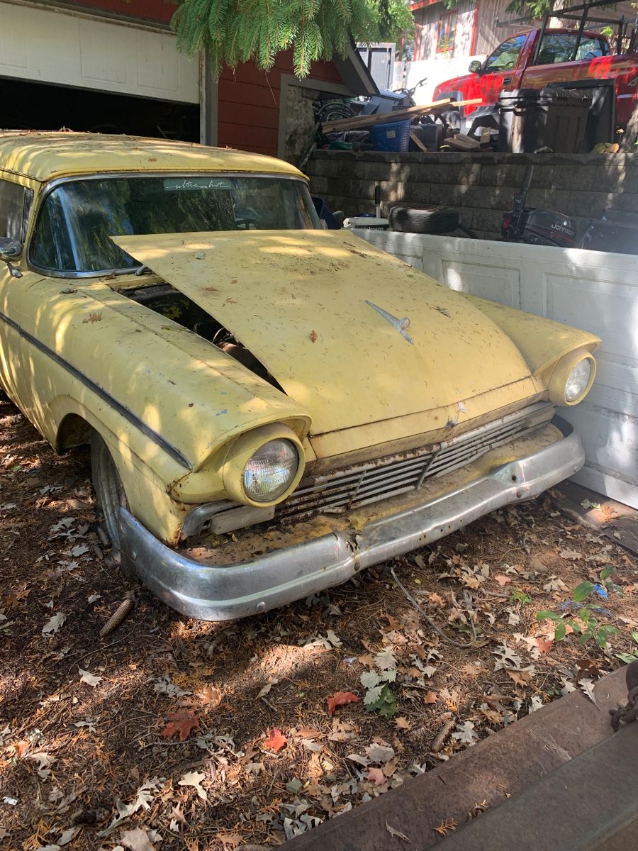 1957 Ford sedan delivery on bed till Monday 1 pm A  very rare car on bid for your consideration