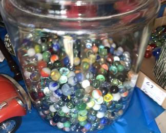 Very large pile of marbles 