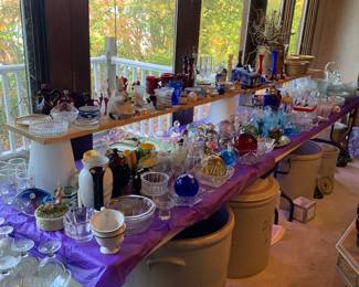 Fantastic selection of glassware, etc.