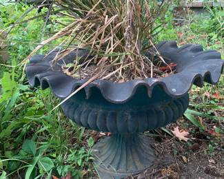 #1of Two of these large metal planters 