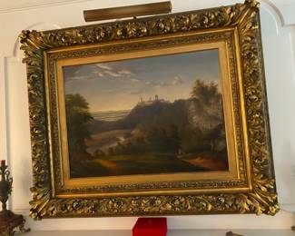 Antique oil in amazing frame