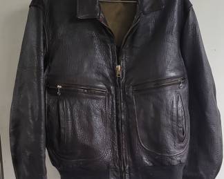 Vintage leather horse hide Schot 4 pocket jacket