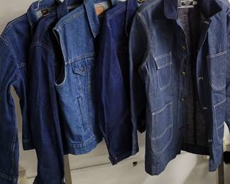 Some of the vintage jean jackets