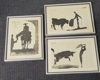 3 matching Pissco framed prints 1959
AS - IS
Water stains