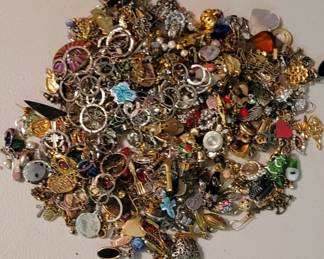 Large collection of charms